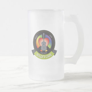 Cristal Esmerilado Taza de la cerveza helada café Sully