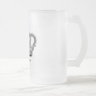 Cristal Esmerilado Taza de la corona