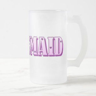 Cristal Esmerilado Taza de la dama de honor