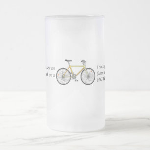 Cristal Esmerilado Taza de la esperanza de la bicicleta