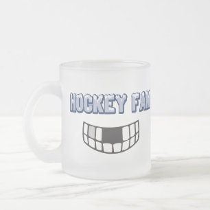 Cristal Esmerilado Taza de la fan de hockey
