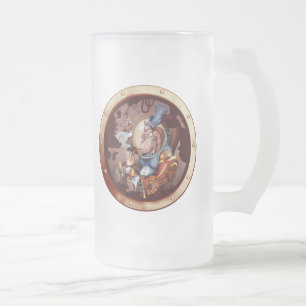 Cristal Esmerilado Taza de la porta del chimpancé del espacio de