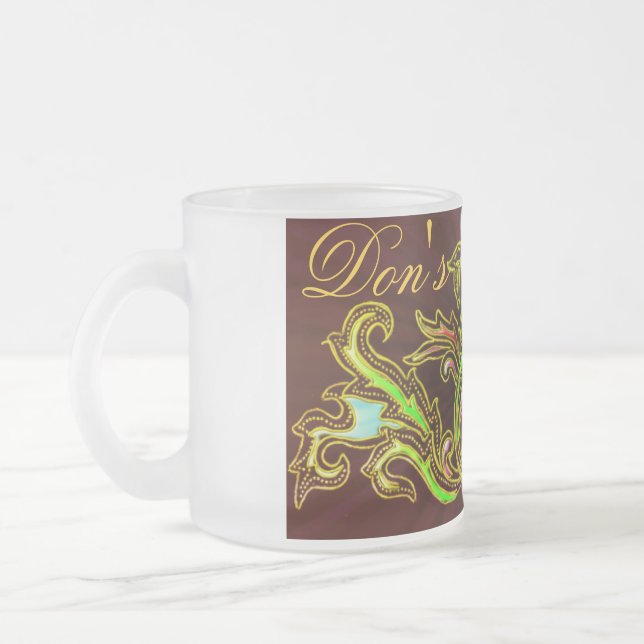 Cristal Esmerilado Taza de la propiedad (Izquierda)