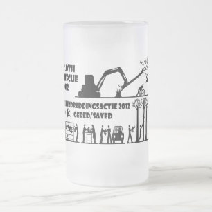 Cristal Esmerilado Taza de la rehabilitación de la pereza