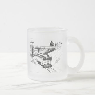 Cristal Esmerilado Taza de la tranvía 82