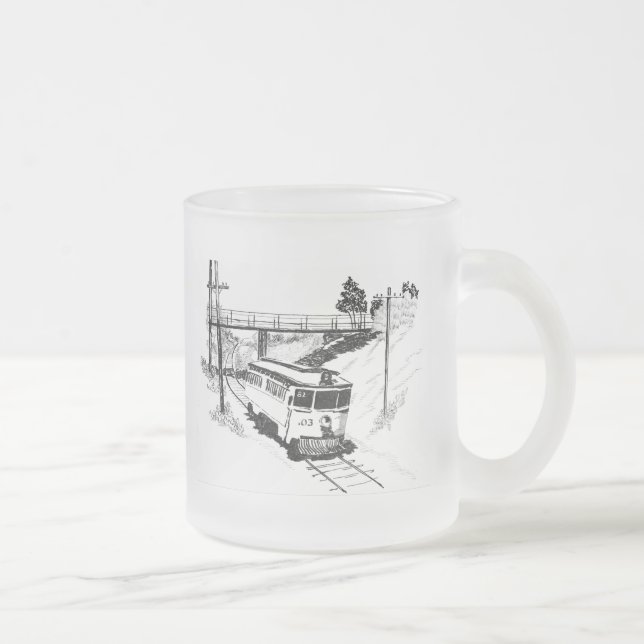 Cristal Esmerilado Taza de la tranvía 82 (Derecha)