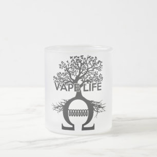 Cristal Esmerilado Taza de la vida de Vape