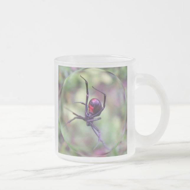 Cristal Esmerilado Taza de la viuda negra (Derecha)