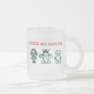 Cristal Esmerilado Taza de las cosas mal encajadas