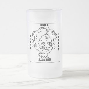 Cristal Esmerilado Taza de las gafas de la cerveza