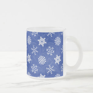 Cristal Esmerilado Taza de las vacaciones de invierno del remolino de