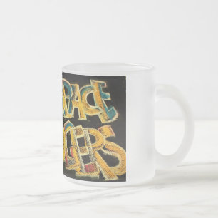 Cristal Esmerilado taza de los boogers del ciberespacio