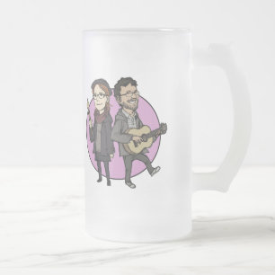 Cristal Esmerilado Taza de los colectores del GP de Jess y de Brian