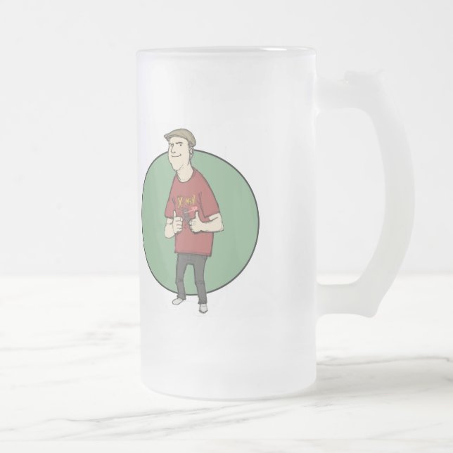 Cristal Esmerilado Taza de los colectores del GP de MikeE (Derecha)