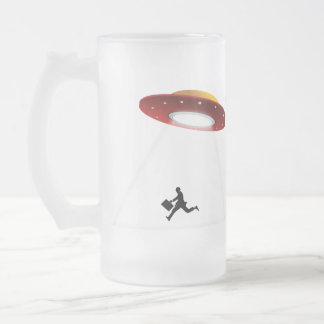 Cristal Esmerilado Taza de los estudios del UFO