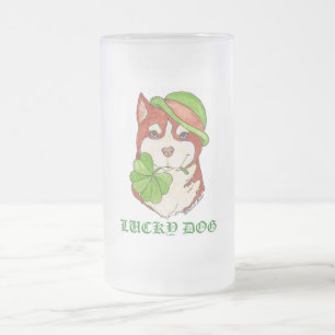 Cristal Esmerilado Taza de LUCKYDOG