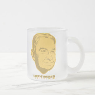 Cristal Esmerilado Taza de Ludwig von Mises