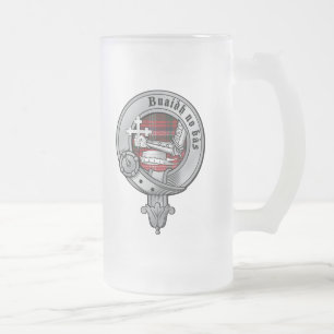 Cristal Esmerilado Taza de MacDougall del clan