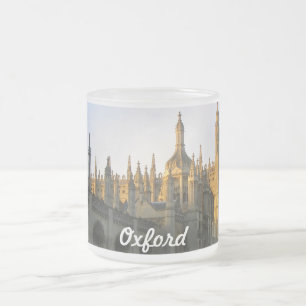 Cristal Esmerilado Taza de Oxford