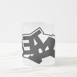 Cristal Esmerilado Taza de Pescetarian