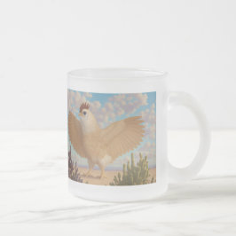 Cristal Esmerilado Taza de Pollo Esponjoso