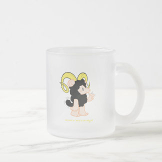 Cristal Esmerilado Taza de Rod 6 del espolón