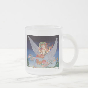 Cristal Esmerilado Taza de Sarasvati