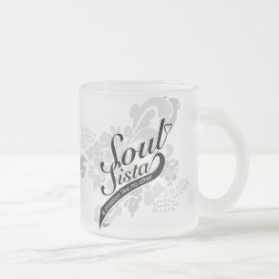 Cristal Esmerilado Taza de Sista Frost 11oz del alma