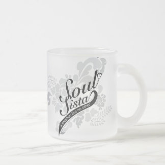 Cristal Esmerilado Taza de Sista Frost 11oz del alma