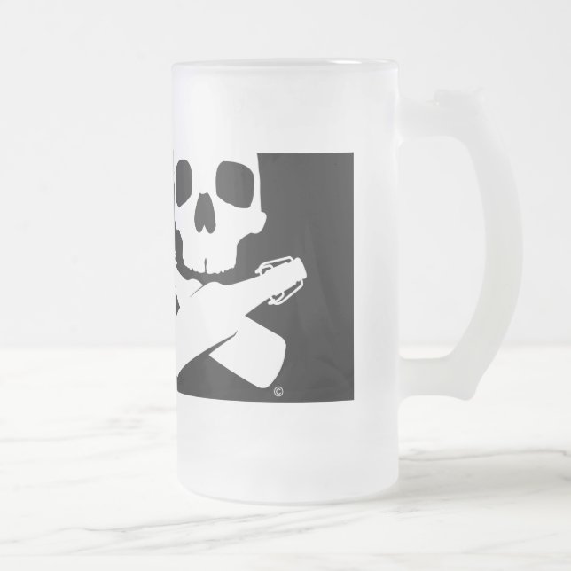 Cristal Esmerilado Taza de Stormer del Pub (Derecha)