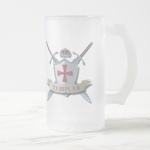 Cristal Esmerilado Taza de Templar