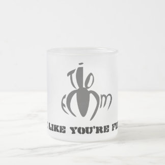 Cristal Esmerilado Taza de TioEmm