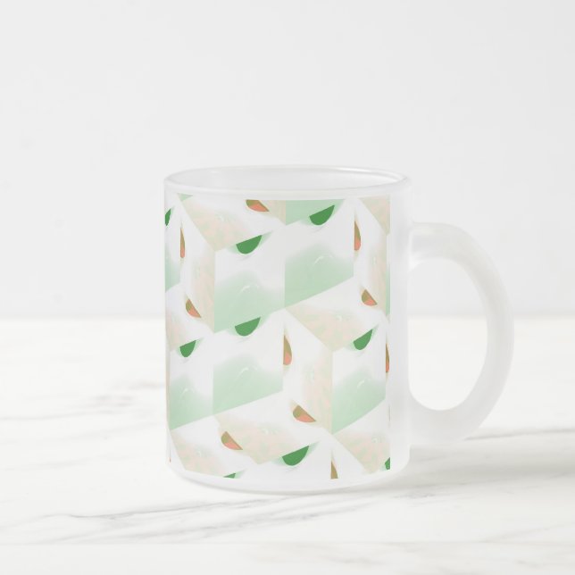 Cristal Esmerilado Taza de vacaciones (Derecha)