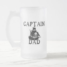 Cristal Esmerilado Taza de vidrio escarchado Capitán Papá