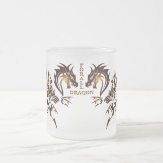 Cristal Esmerilado Taza de vidrio Forall Dragon