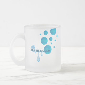 Cristal Esmerilado taza de vidrio fresca y fría