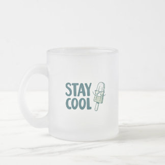 Cristal Esmerilado Taza de vidrio Frost STAY COOL