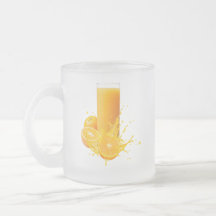 Taza de vidrio helado elegante