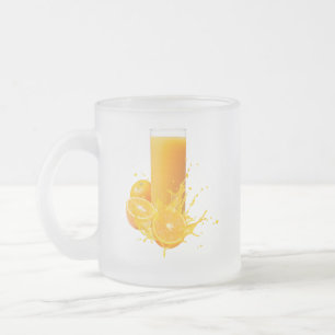 Cristal Esmerilado Taza de vidrio helado elegante