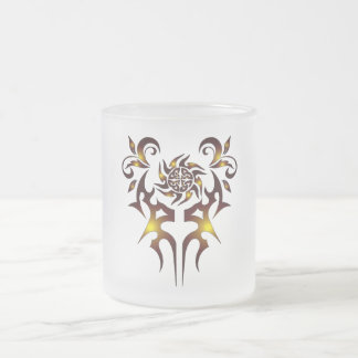 Cristal Esmerilado Taza de vidrio Kaoss