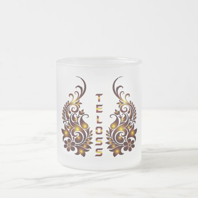 Cristal Esmerilado Taza de vidrio Teloss (Centro)