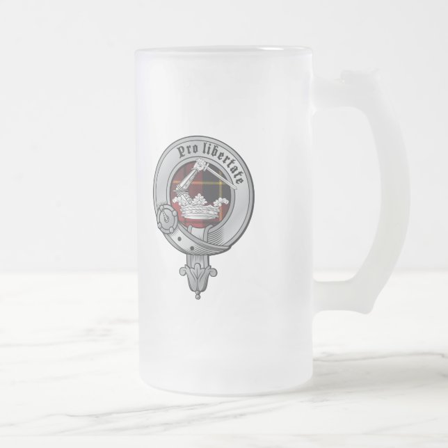 Cristal Esmerilado Taza de Wallace del clan (Derecha)