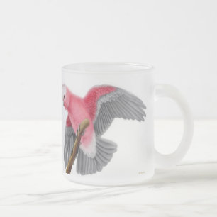 Cristal Esmerilado Taza del Cockatoo de Galah