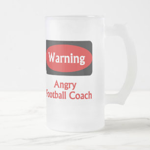 Cristal Esmerilado Taza del entrenador de fútbol