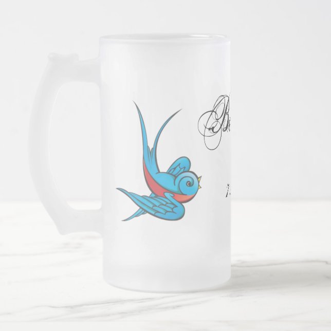 Cristal Esmerilado Taza del favor de la boda de BestMan del trago del (Izquierda)
