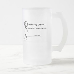 Cristal Esmerilado Taza del humor de Parkinson