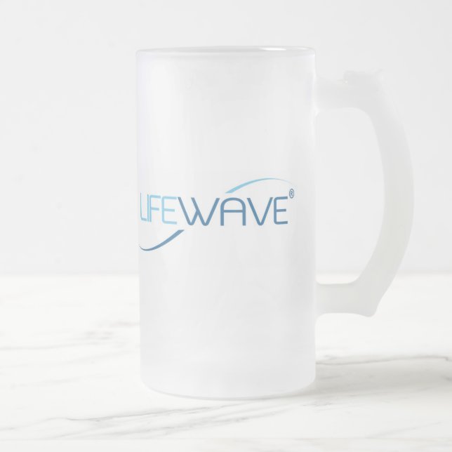 Cristal Esmerilado Taza del logotipo de LifeWave (Derecha)