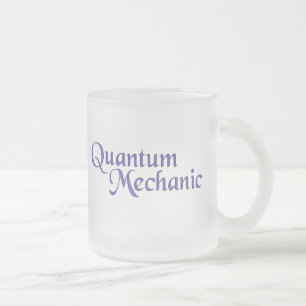 Cristal Esmerilado Taza del mecánico de Quantum