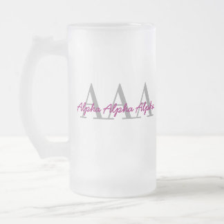 Cristal Esmerilado Taza del personalizado de la hermandad de mujeres