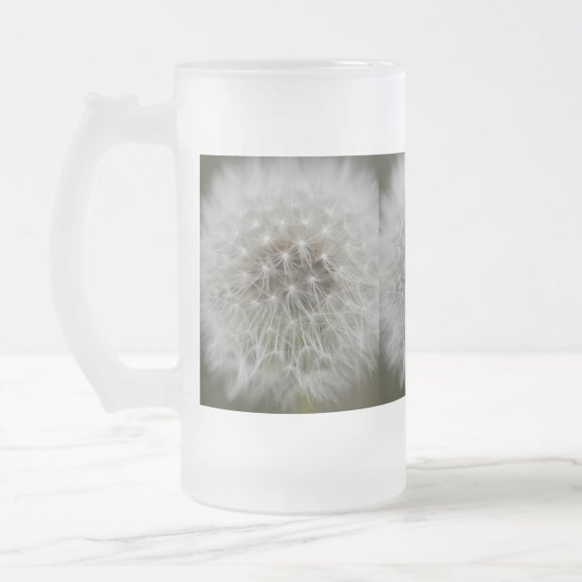 Cristal Esmerilado Taza del soplo del diente de león (Izquierda)